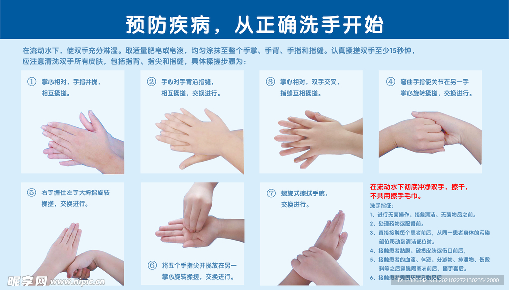 七步洗手法