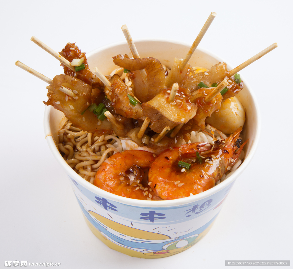 辣串面 图片