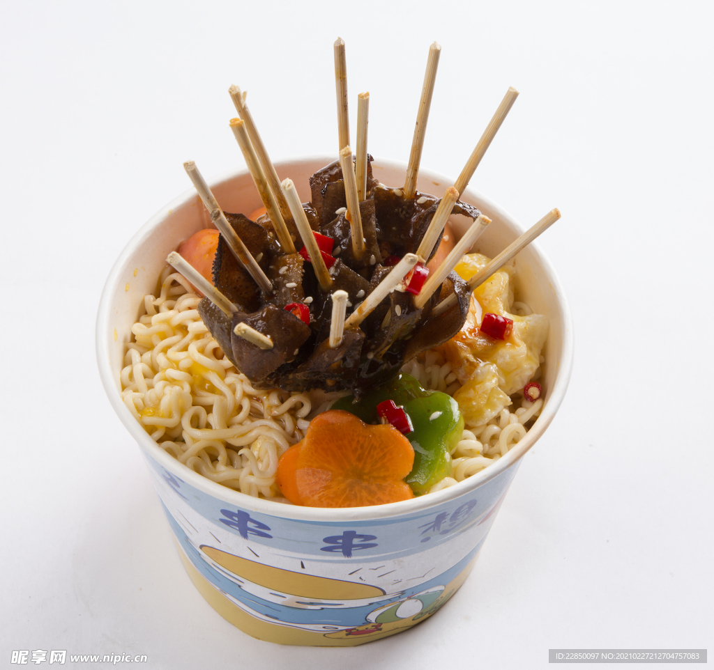 辣串面 图片