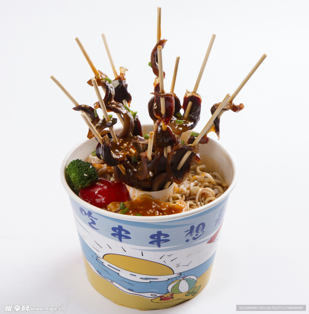 辣串面 图片