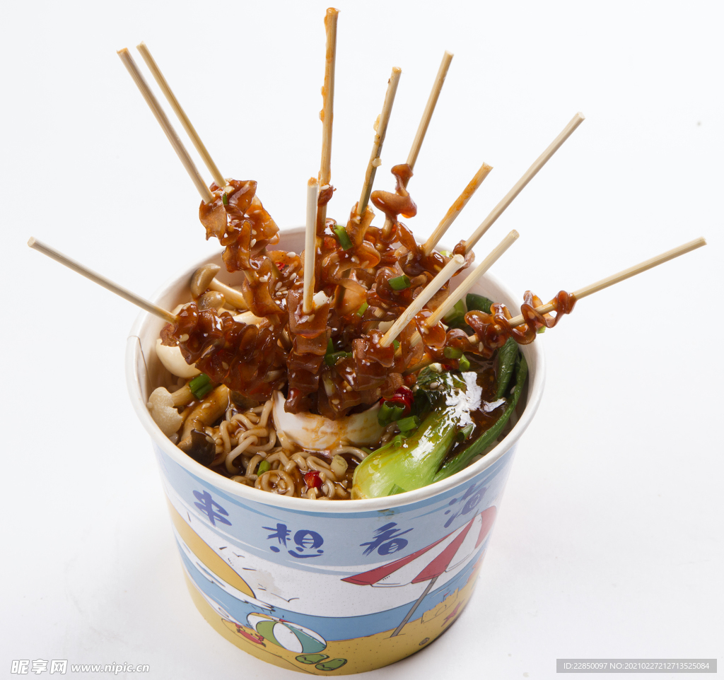 辣串面 图片