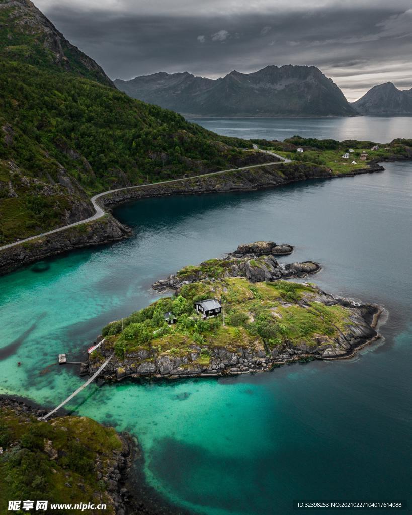 海岸岛屿航拍