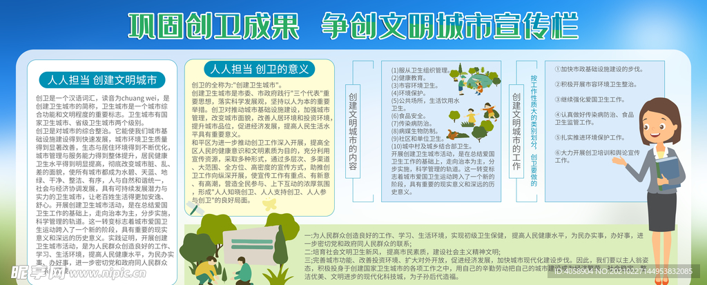 文明城市宣传栏