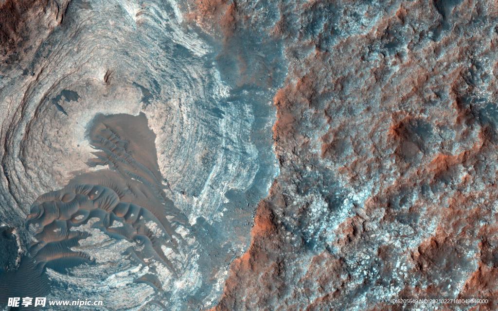 NASA航拍的某处地表
