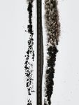 雪地上笔直的公路