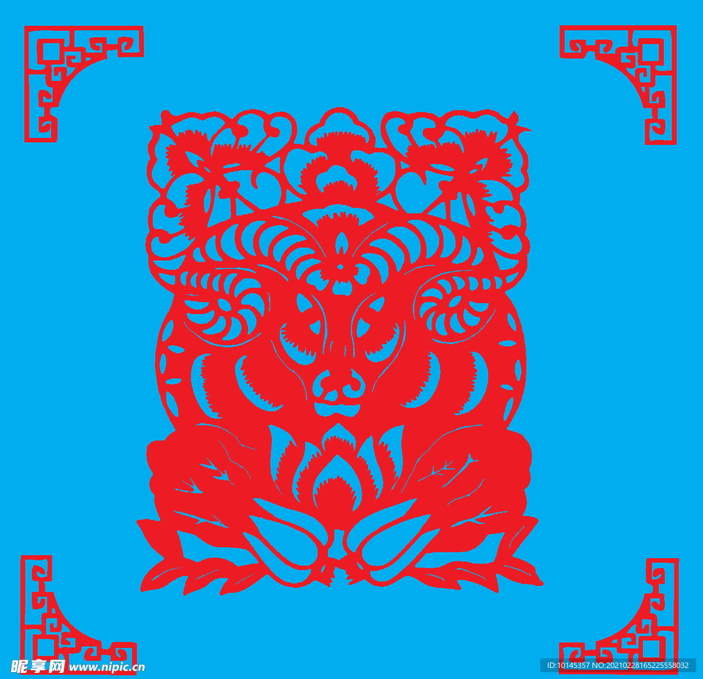 牛剪纸