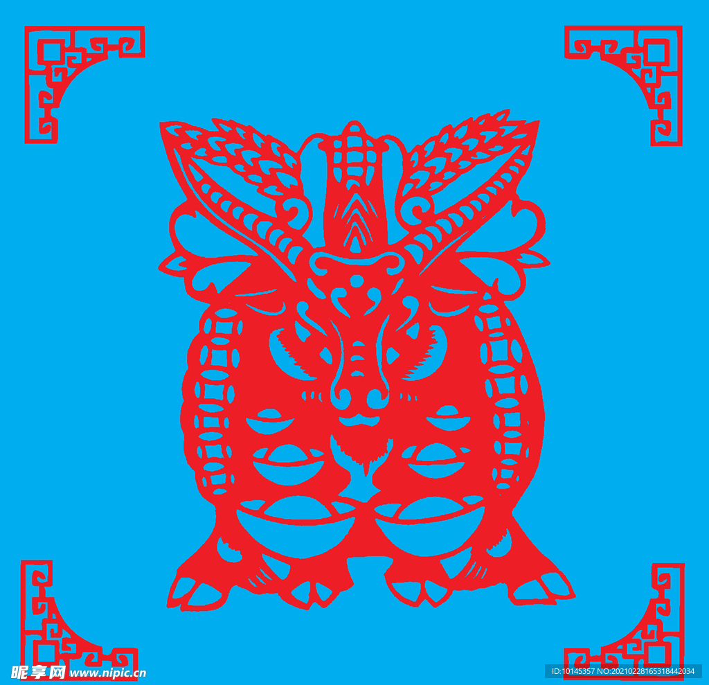 牛剪纸