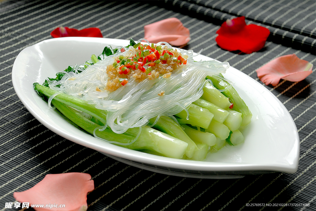 蒜茸粉丝芥兰