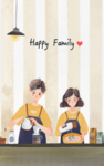 厨房夫妻装饰画