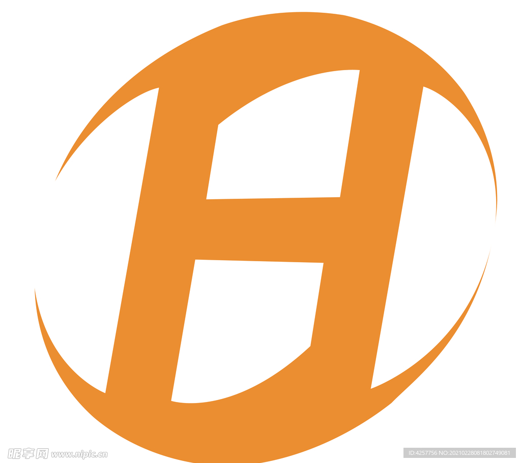 手绘标志logoH