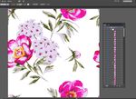 唯美花卉碎花枝叶矢量图案