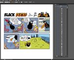 黄嘴黑鸭卡通分镜漫画英语对白