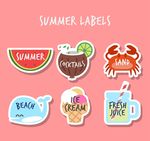 可爱夏季贴纸