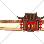 古代四合院院子大门