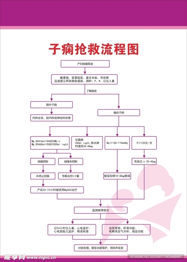 子痫抢救流程图