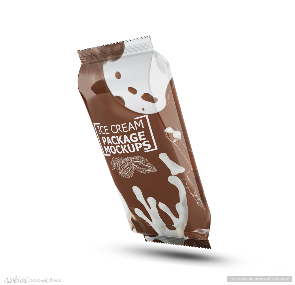 塑料密封袋 牛奶可可 包装样机