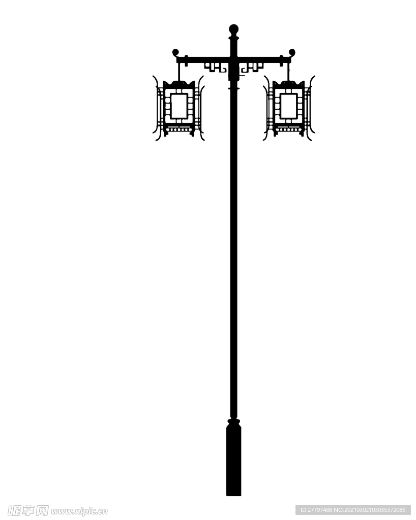 仿古路灯