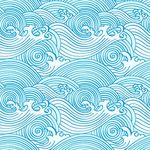 海浪花纹矢量