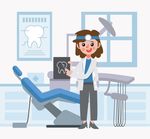 创意牙科女医生