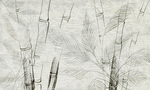 中式现代手绘装饰画壁画 竹