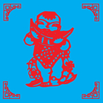 吃西瓜剪纸
