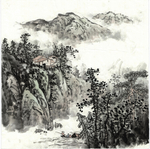 水墨山水画