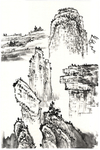 山水水墨画