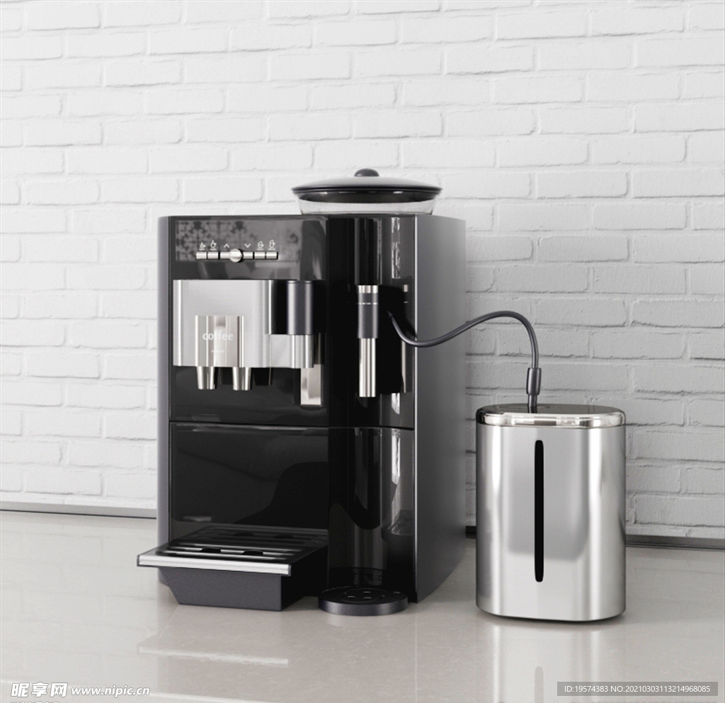 C4D 模型咖啡机制冰机苏打机