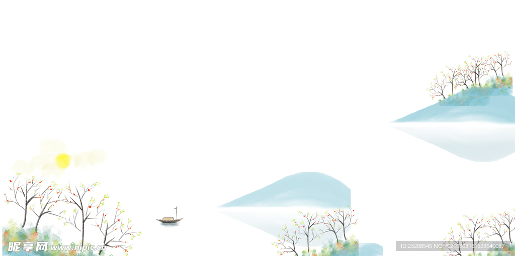 清新古典中式古镇旅游素材