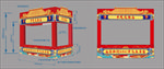 中式庙会摊位点位展位小摊