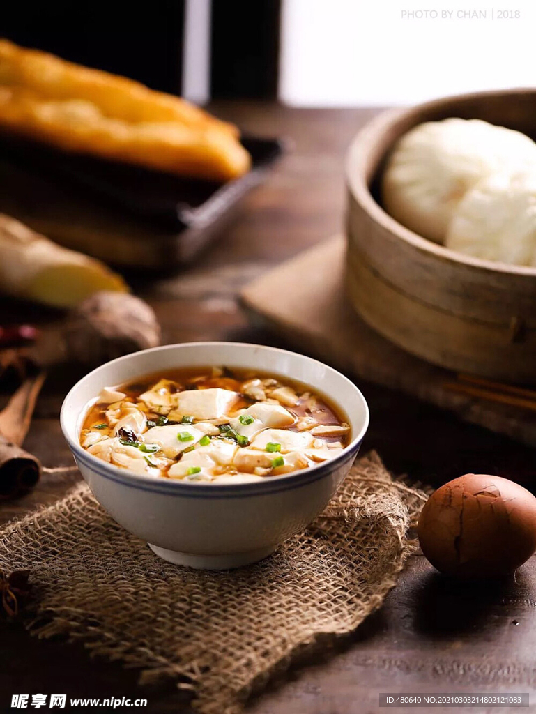豆腐粥美食
