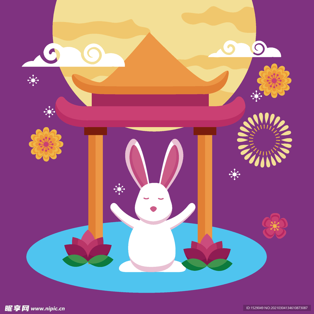 卡通中秋节