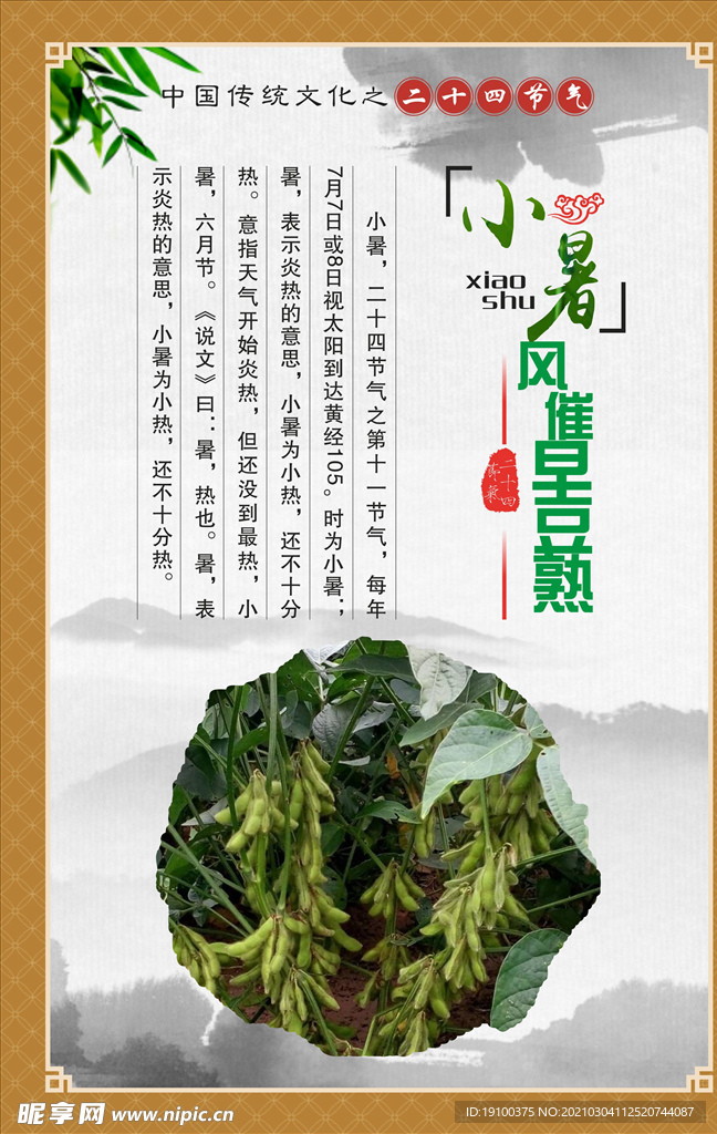 节气展板小暑
