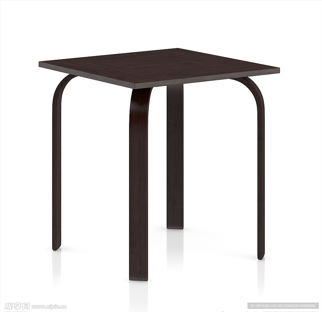 C4D模型木头椅子桌子凳子