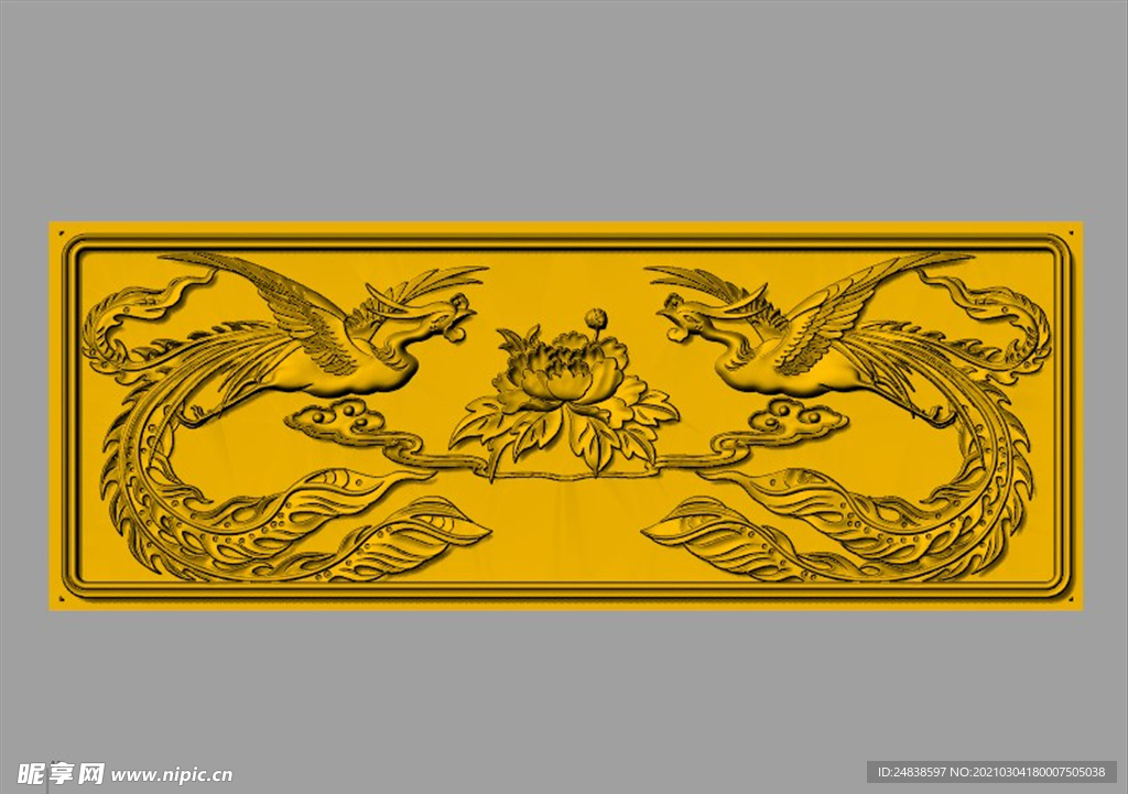 CAD浮雕装饰画模型