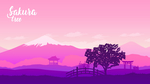 山水风景户外旅游插画