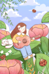 春天插画