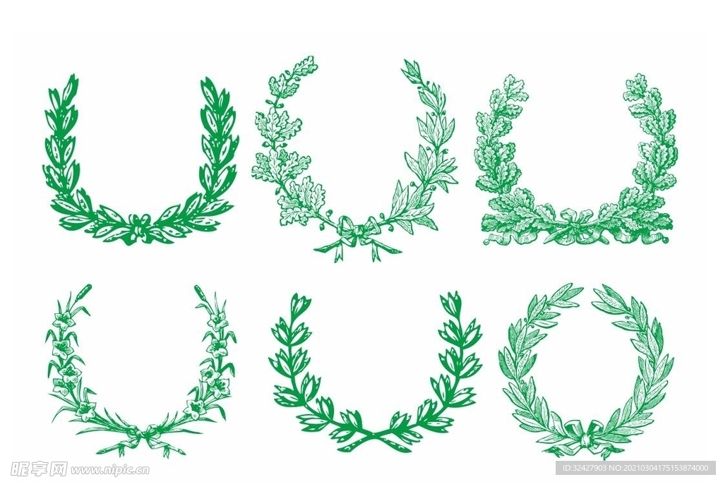 麦穗花环