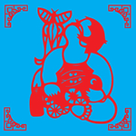 放风筝剪纸