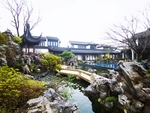 中式别墅院子实景图