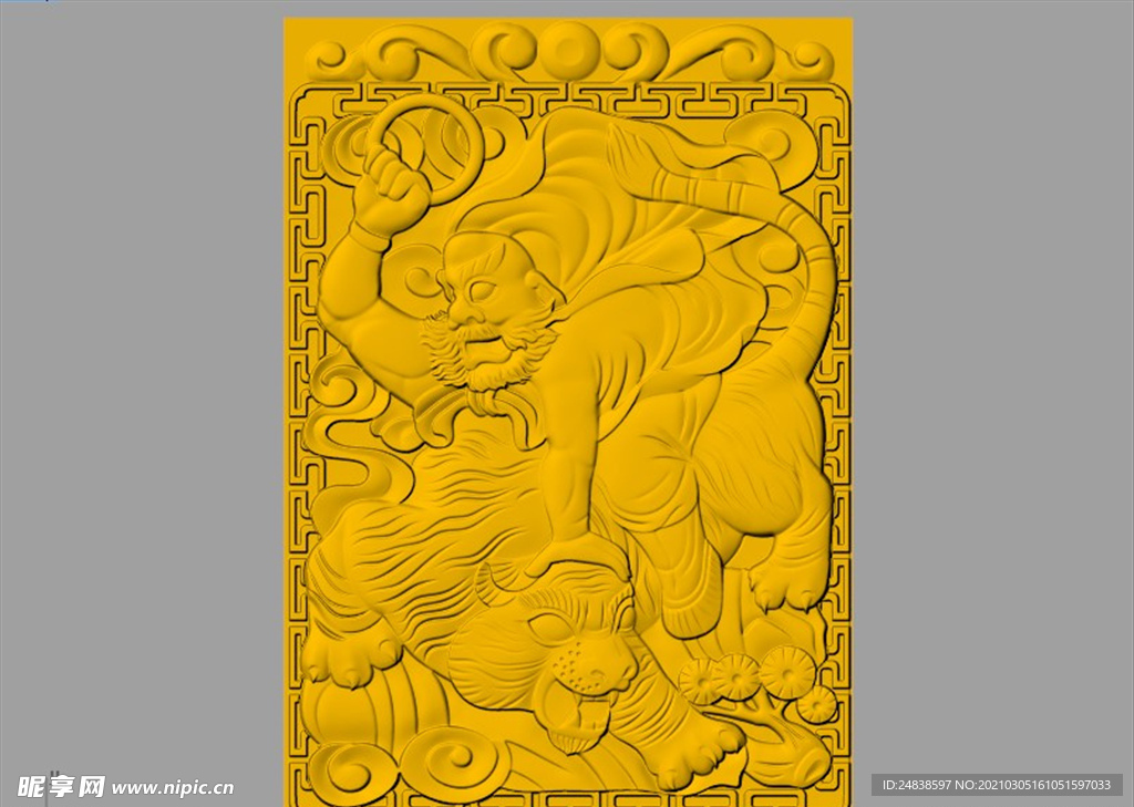CAD浮雕装饰画模型