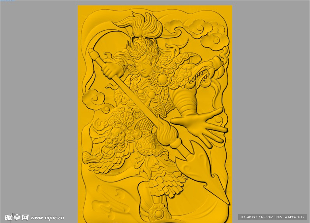 CAD浮雕装饰画模型