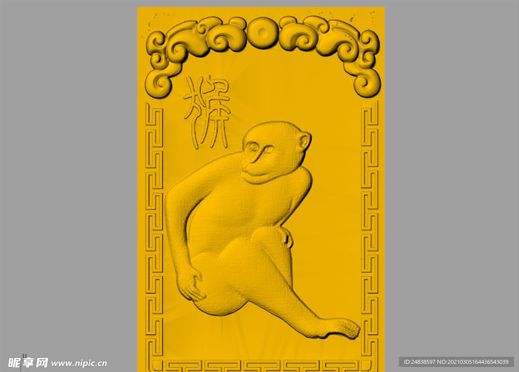 CAD浮雕装饰画模型