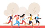 创意跑步人物