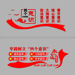 四个意识文化墙