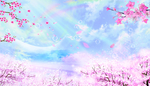 樱花背景素材