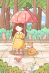 雨水插画
