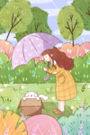 雨水插画