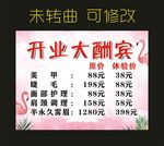 美容养生 开业大酬宾海报
