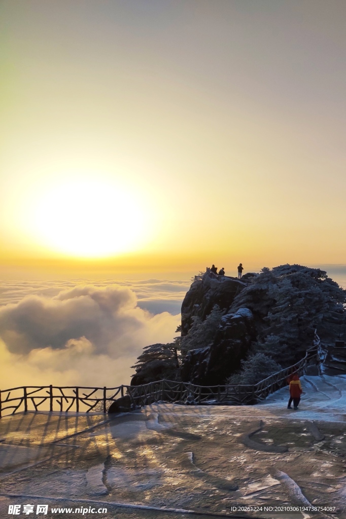 黄山风景日出